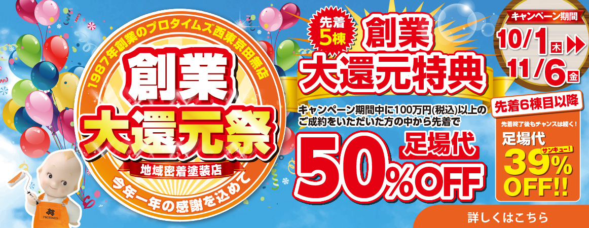 創業大還元祭